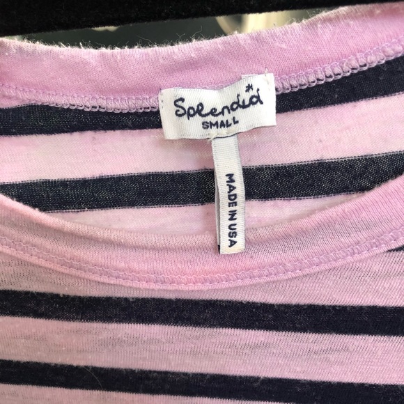 Splendid Striped Long Sleeve Easy Crew - Picture 3 of 5